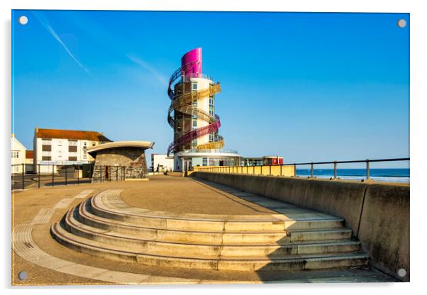 Redcar Pier Acrylic by Steve Smith