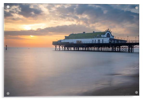 Cleethorpes Pier Lincolnshire Acrylic by Steve Smith