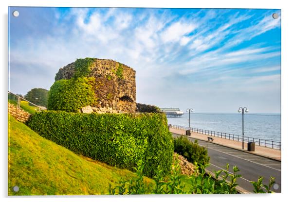 Cleethorpes Castle Acrylic by Steve Smith