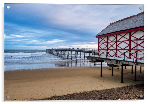 Saltburn by the Sea Acrylic by Steve Smith