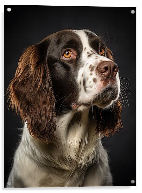 Staffordshire Bull Terrier Acrylic by Steve Smith