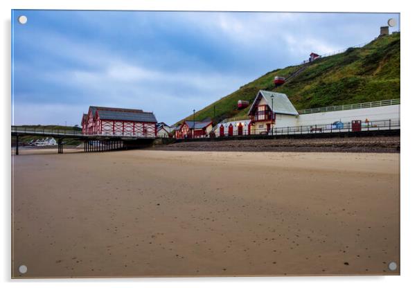 Saltburn by the Sea Pier Acrylic by Steve Smith