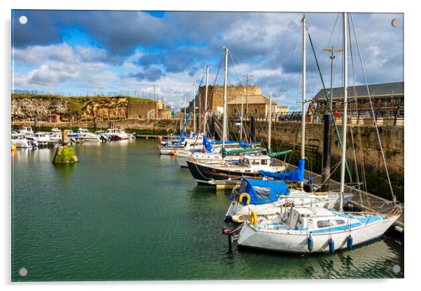 Seaham Marina Acrylic by Steve Smith