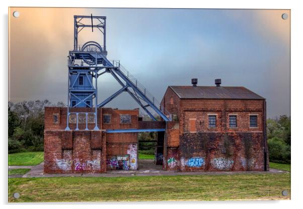 Barnsley Main Colliery Acrylic by Steve Smith