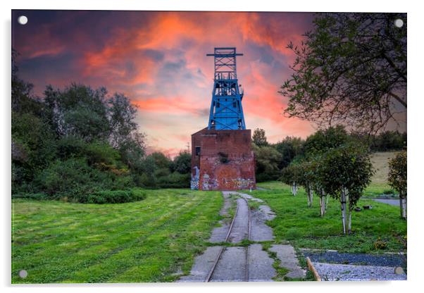 Sunrise Barnsley Main Colliery Acrylic by Steve Smith