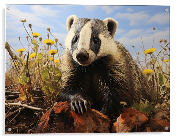 The Badger Acrylic by Steve Smith