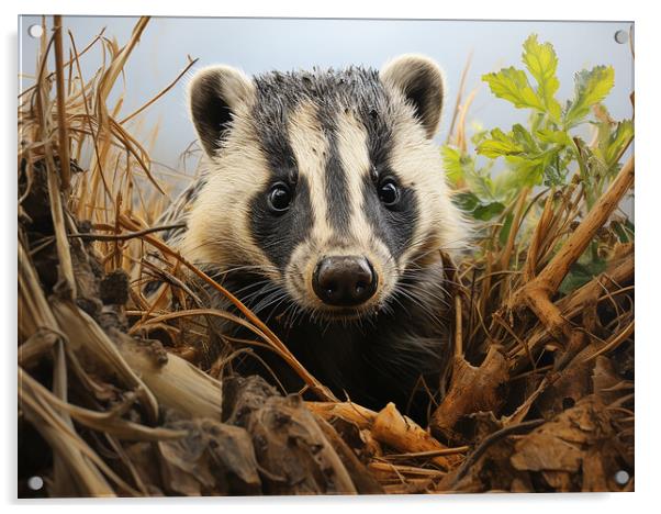 The Badger Acrylic by Steve Smith