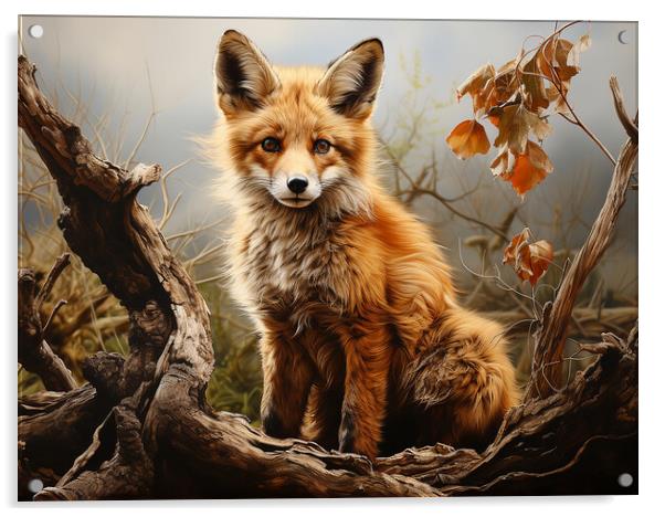 The Fox Acrylic by Steve Smith