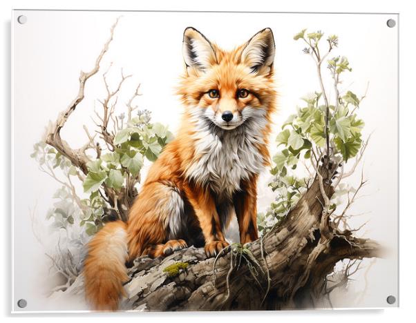 The Fox Acrylic by Steve Smith