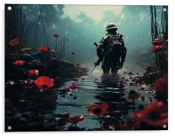 Korean Remembrance Acrylic by Steve Smith