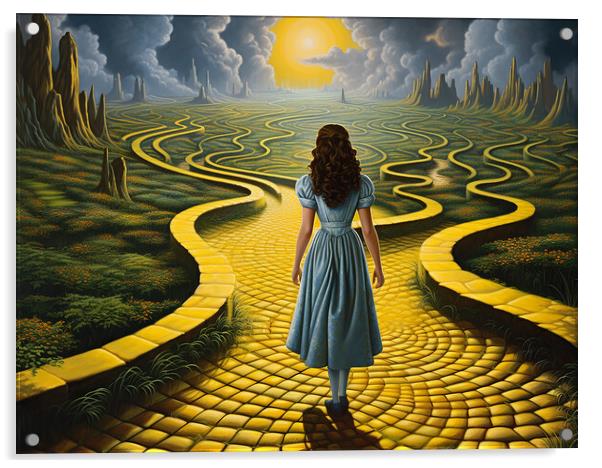 Follow The Yellow Brick Road Acrylic by Steve Smith
