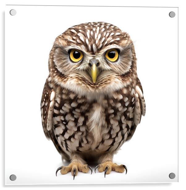 Little Owl Acrylic by Steve Smith