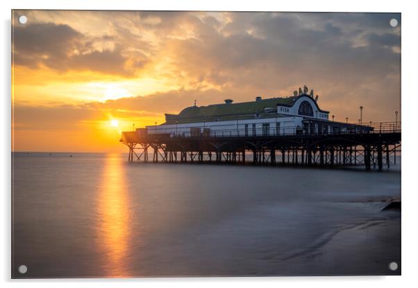 Cleethorpes Pier Acrylic by Steve Smith