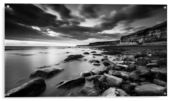 Robin Hoods Bay Sunrise Acrylic by Steve Smith