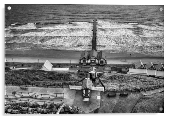 Saltburn by the Sea Acrylic by Steve Smith