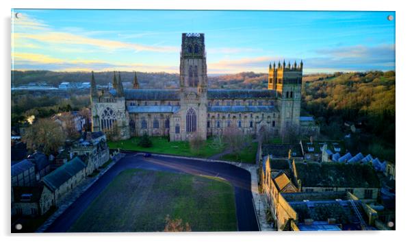 Durham Cathedral Acrylic by Steve Smith