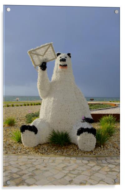 Polar Bear Christmas Olhão Acrylic by Steve Smith