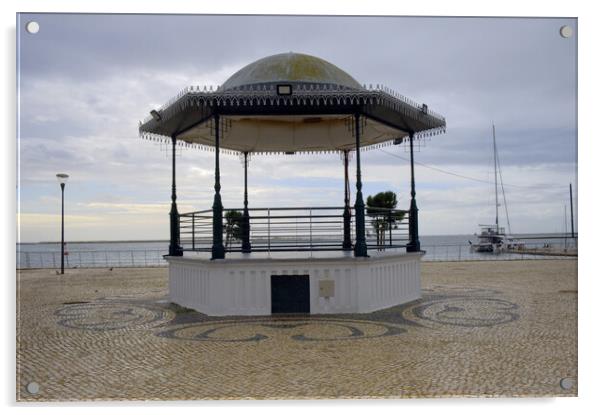 Olhão Bandstand Acrylic by Steve Smith