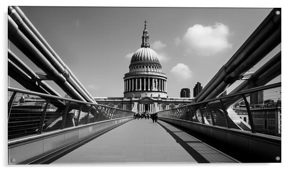 St Pauls Cathedral Acrylic by Steve Smith