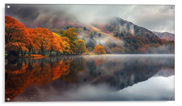 Ullswater Lake District Acrylic by Steve Smith
