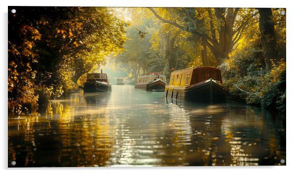 Canal Life Acrylic by Steve Smith