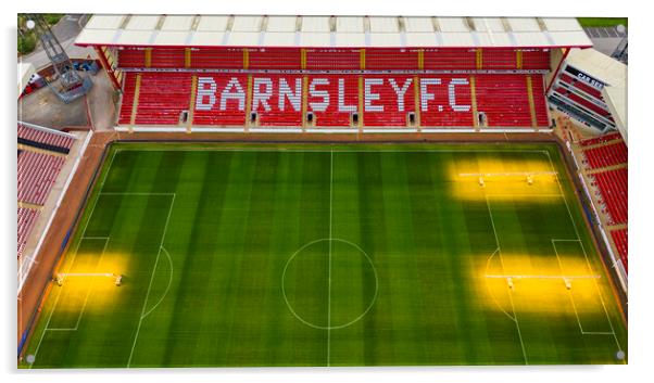 Barnsley Football Club Acrylic by Steve Smith