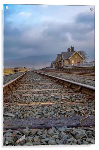 Ribblehead Station Acrylic by Steve Smith