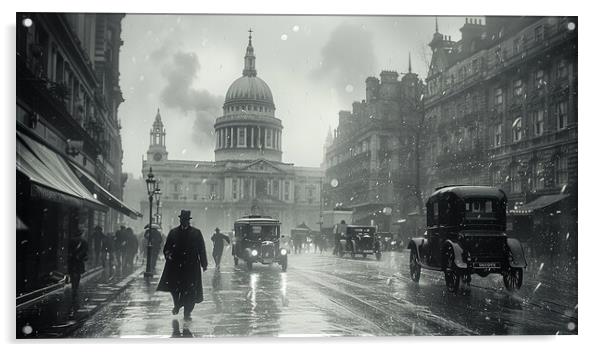London 1920s Acrylic by Steve Smith