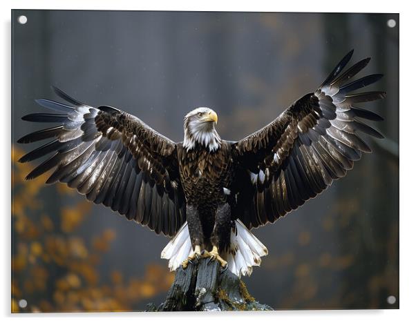 Scottish Sea Eagle Acrylic by Steve Smith