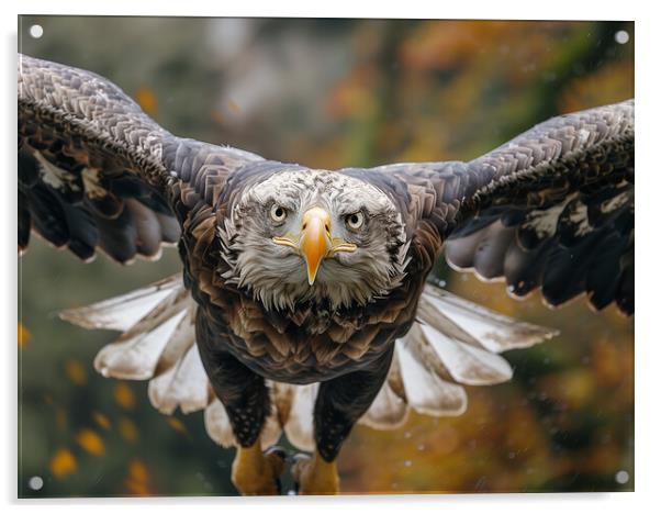 Scottish Sea Eagle Acrylic by Steve Smith