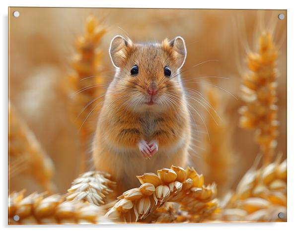 Harvest Mouse Acrylic by Steve Smith
