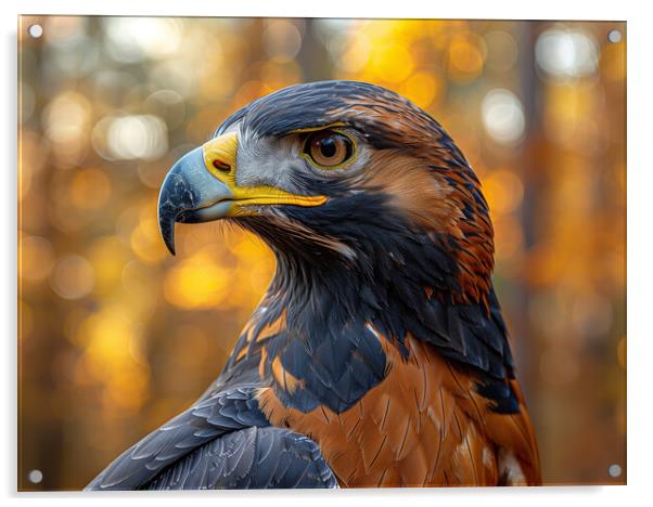 Golden Eagle Acrylic by Steve Smith