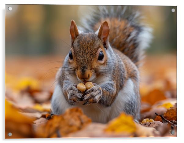 Grey Squirrel Acrylic by Steve Smith