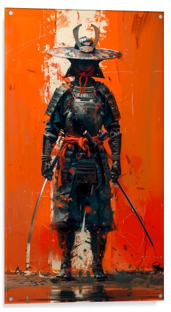 Samurai Warrior Art Acrylic by Steve Smith