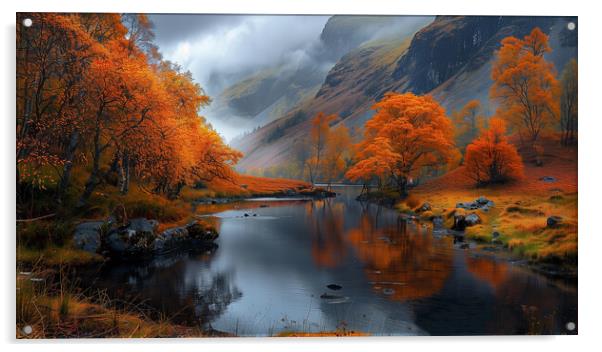 Autumn In Glencoe Acrylic by Steve Smith
