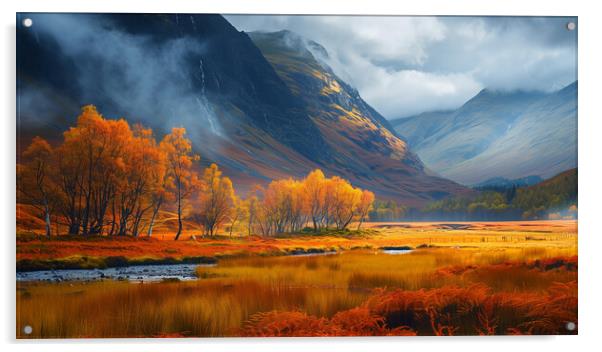 Autumn In Glencoe Acrylic by Steve Smith