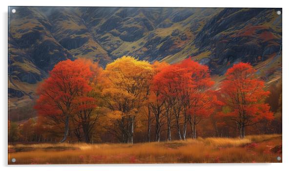 Autumn In Glencoe Acrylic by Steve Smith