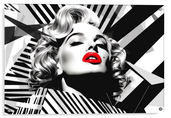 Marilyn Monroe Art Acrylic by Steve Smith