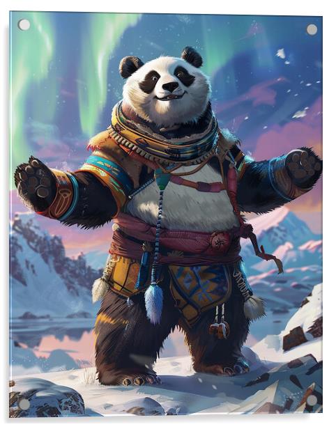 Arctic Anthropomorphic Panda Acrylic by Steve Smith