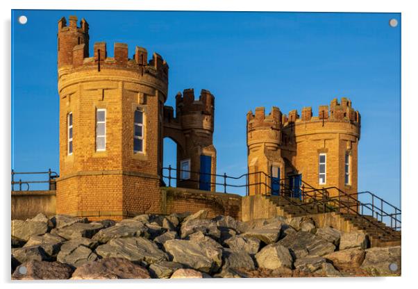 The Sandcastle or Pier Towers at Withernsea Acrylic by Tim Hill