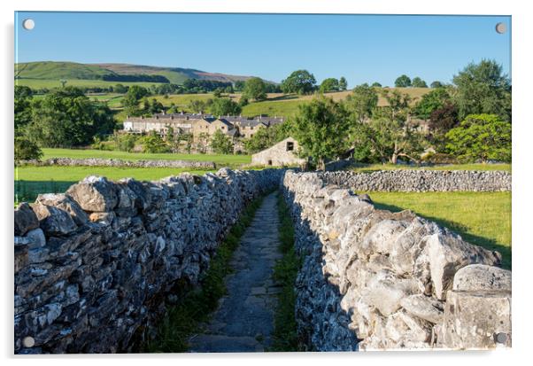 Dry Stone Walls at Grassington, Yorkshire Dales Acrylic by Tim Hill