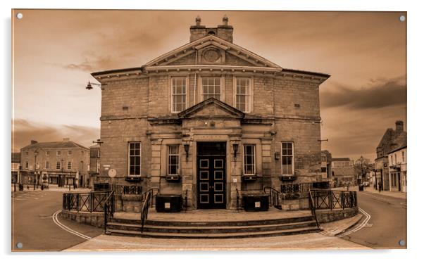 Wetherby Town Hall Acrylic by Tim Hill