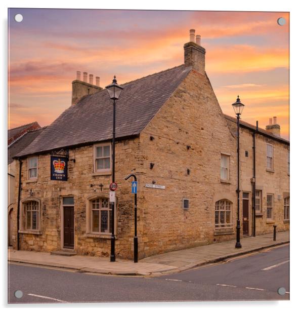 Wetherby Crown Inn Acrylic by Tim Hill