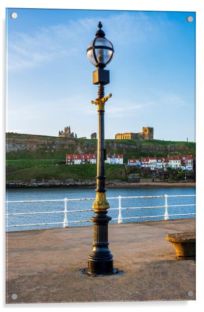 Whitby Pier Acrylic by Tim Hill