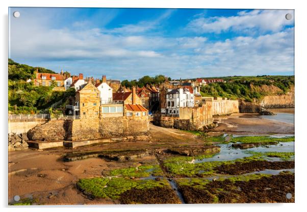 Robin Hoods Bay Yorkshire Coast Acrylic by Tim Hill