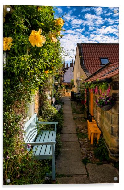 Spring turns to summer, Robin Hoods Bay Acrylic by Tim Hill