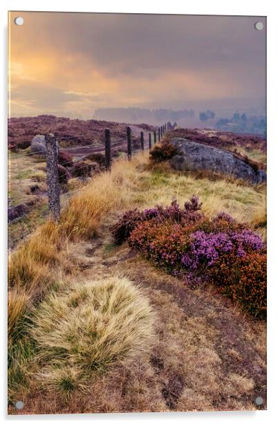 Surprise View Peak District Acrylic by Tim Hill