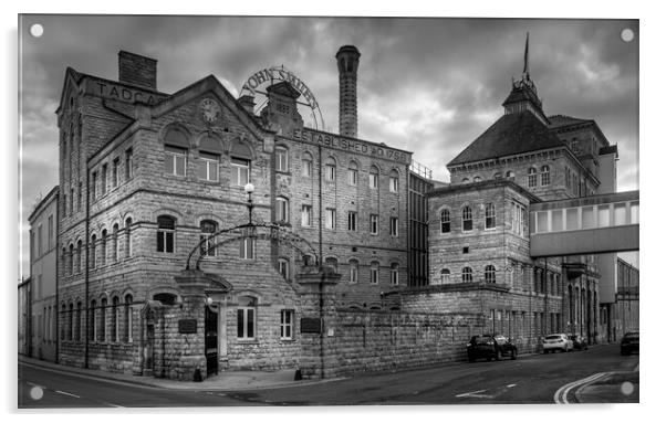 The Iconic John Smiths Brewery Acrylic by Tim Hill
