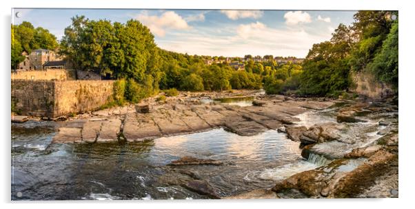 Richmond Falls North Yorkshire Acrylic by Tim Hill