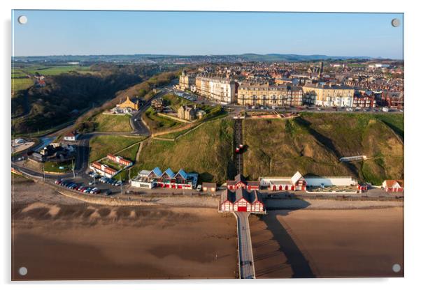 Saltburn from Above Acrylic by Tim Hill